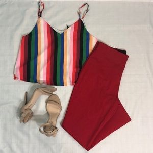 High-Rise Super Skinny Ankle Pants